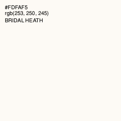 #FDFAF5 - Bridal Heath Color Image